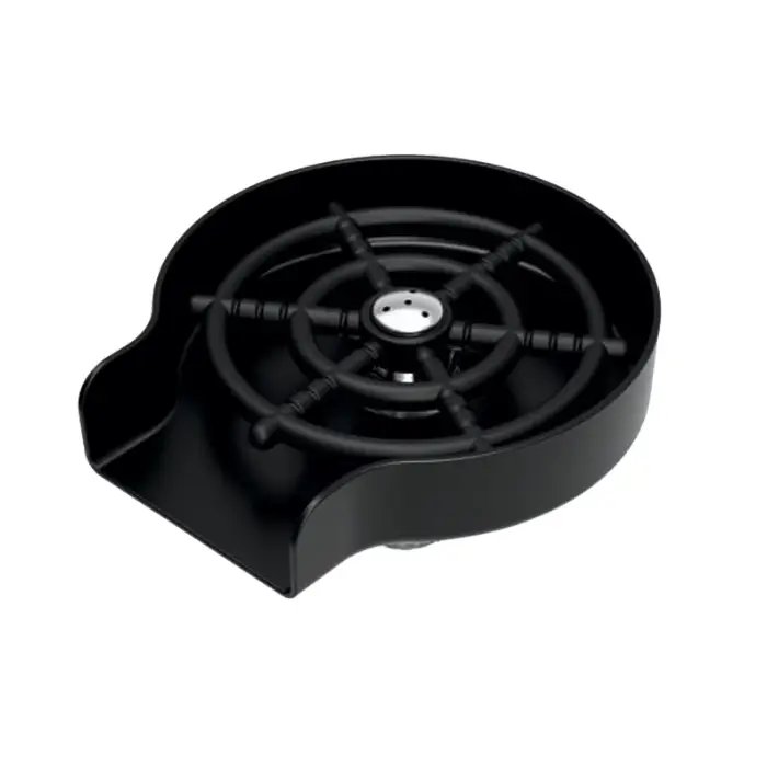 Carysil Glass Rinser for Kitchen Sink, Automatic Cup Washer for Kitchen Sink, 304-grade Stainless Steel, 5 Spray Holes, Bar Glass Rinser and Bottle Rinser, Matt Black Finish dimensions