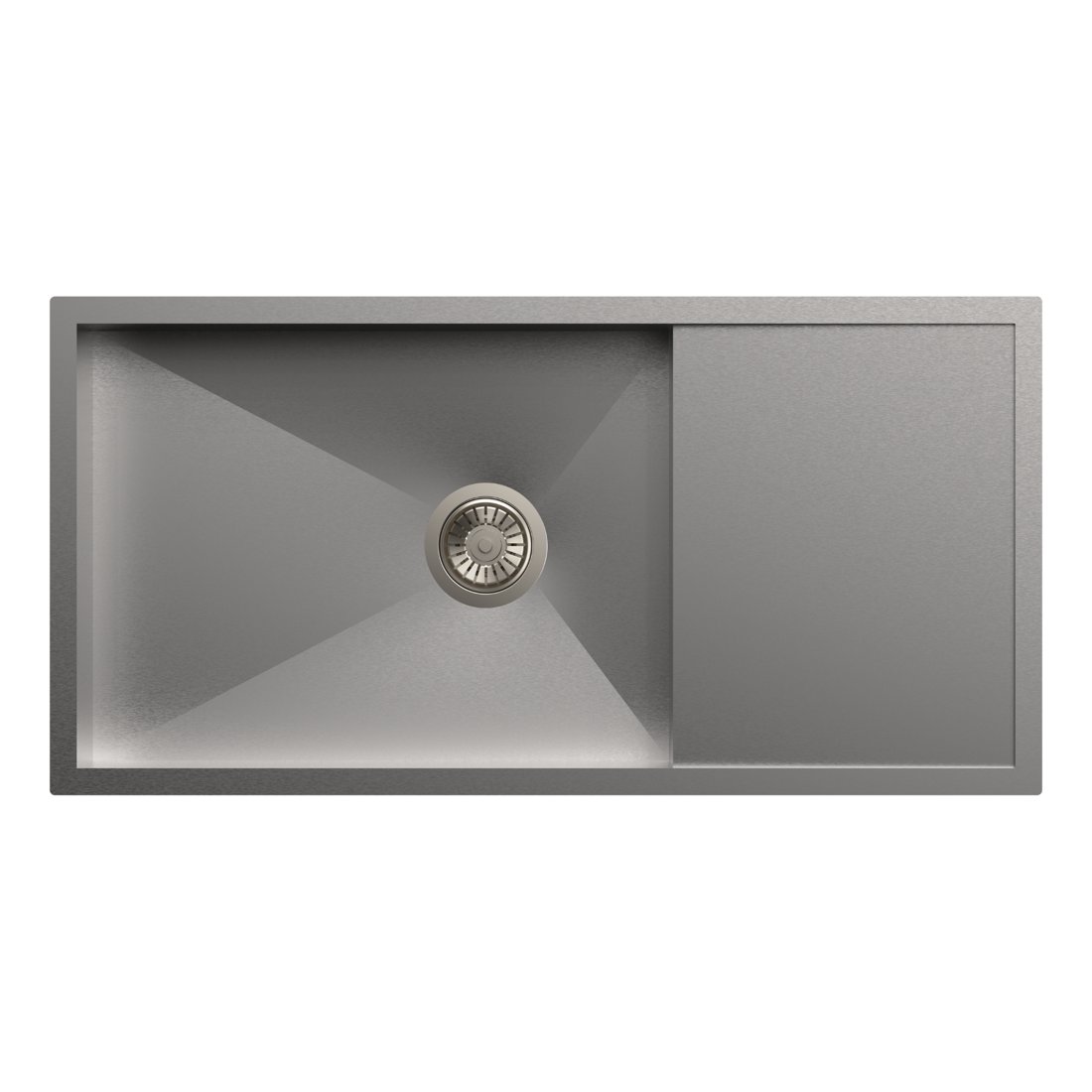 Carysil Quadro Single Bowl with Drainer 36x18x8