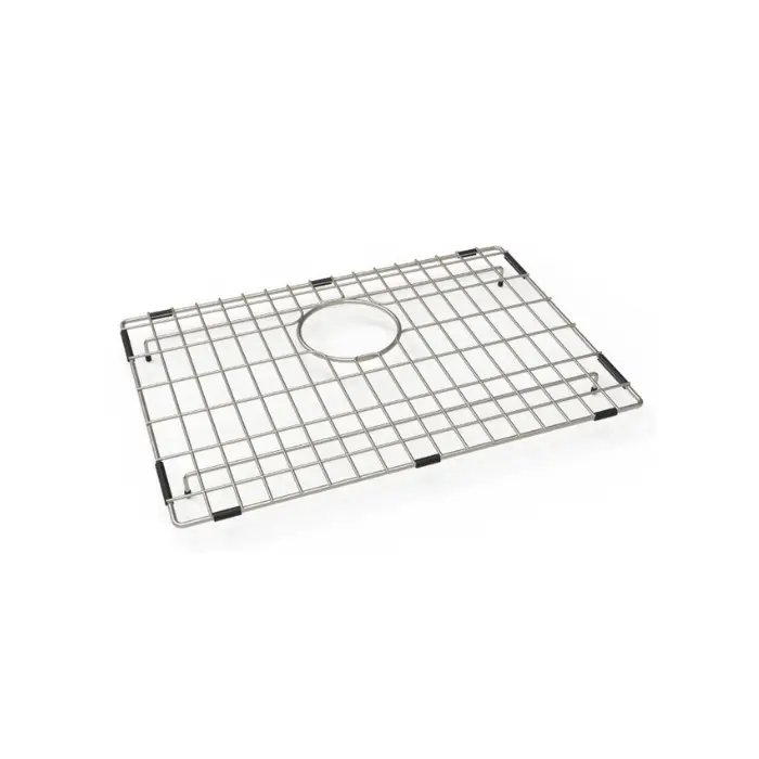 Carysil Wire Grid for Kitchen Sink, 304-Grade Stainless Steel, Metal Dish Drying Rack, Self Draining, Prevents Sliding, Kitchen Sink Accessories, 32.6×46.6×2.96 cm