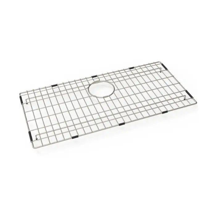 Carysil Wire Grid for Kitchen Sink, 304-Grade Stainless Steel, Metal Dish Drying Rack, Self Draining, Prevents Sliding, Kitchen Sink Accessories, 33.2×68.2×2.96 cm