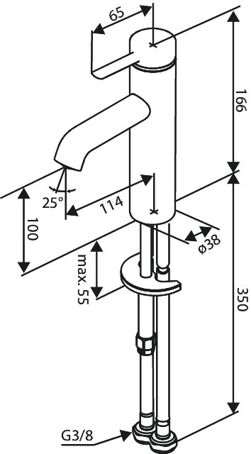 Basin Mixer - Medium chrome