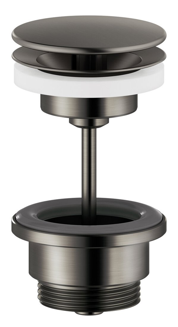 Bath waste - with water outlet graphite grey