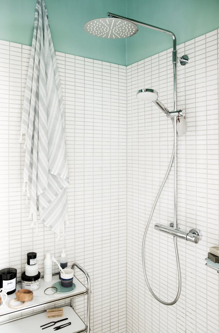 Built-In Shower Shelf brushed brass