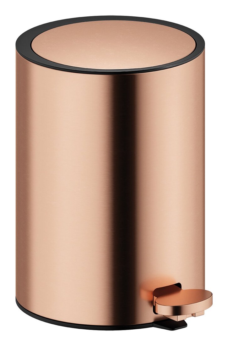 Shower squeegee with holder brushed copper