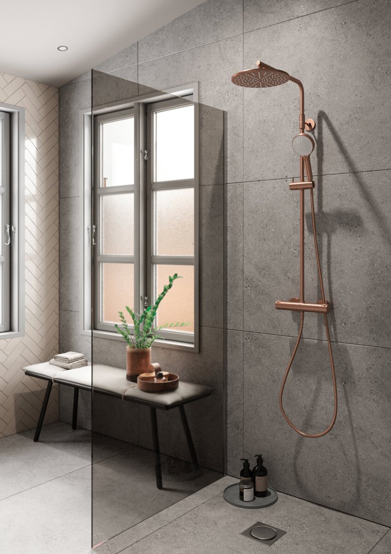 Siphon brushed copper