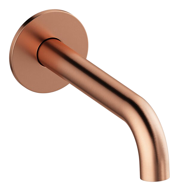 Spout bath 180 mm brushed copper