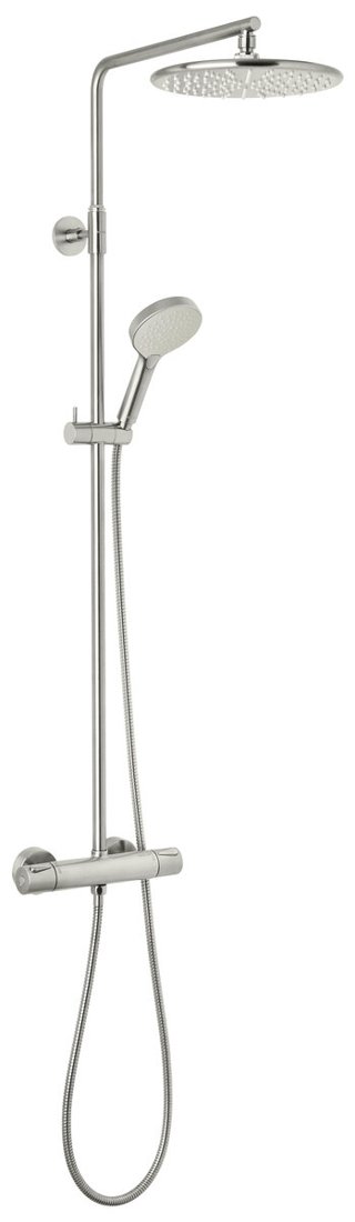 Thermostatic Bath/Shower Mixer steel