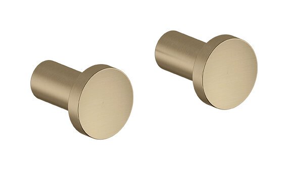 Toilet brush brushed bronze