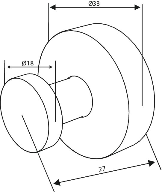 Towel hook (2 pcs) steel