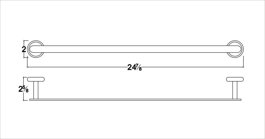 98014008C Towel Rail/ Bar