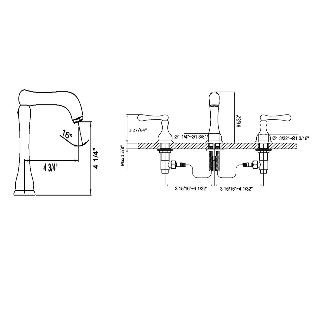 AB08 1155BN Lavatory Faucet