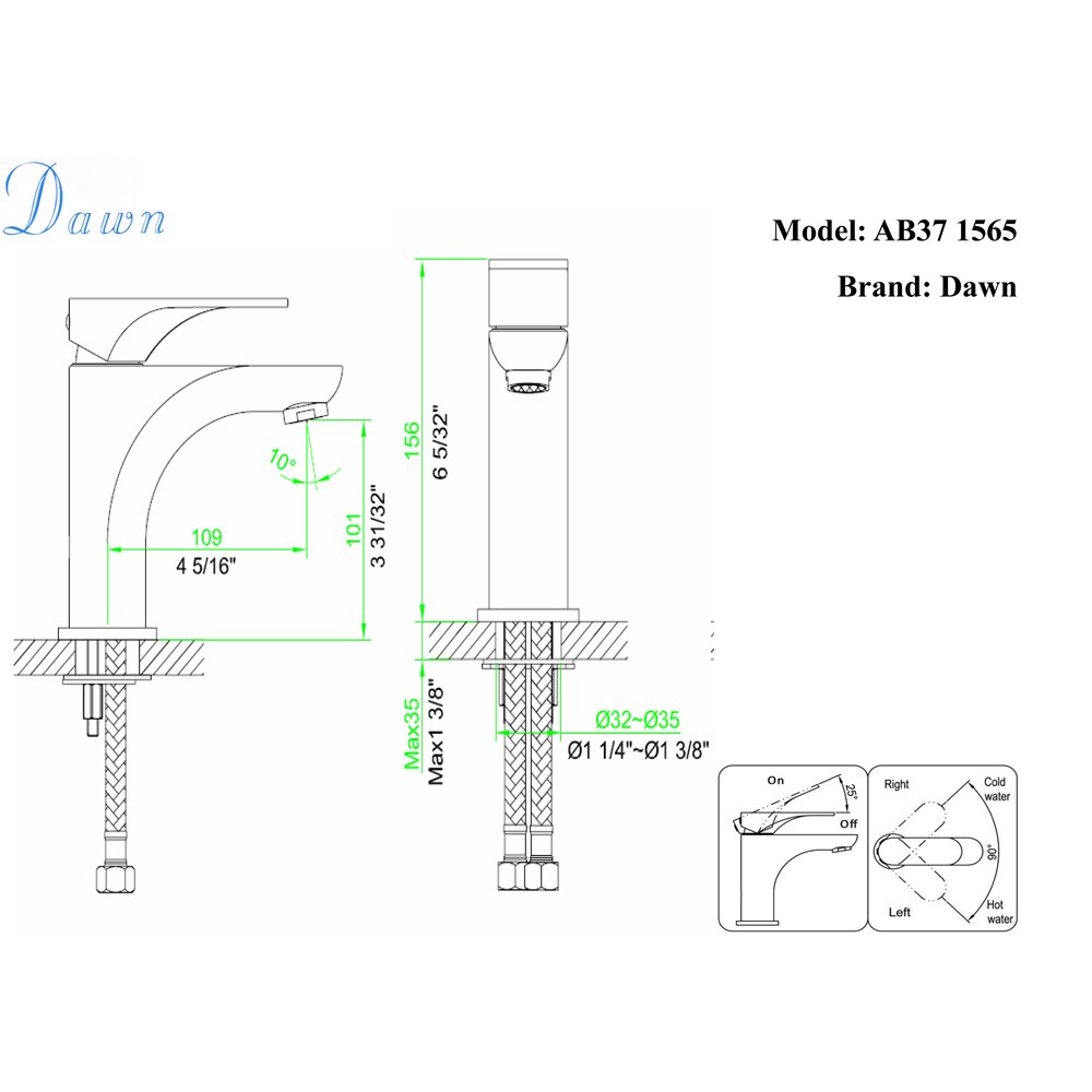 AB37 1565C Lavatory Faucet