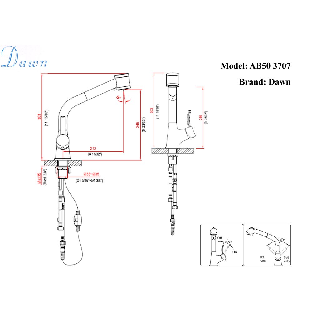 AB50 3707C Kitchen Faucet