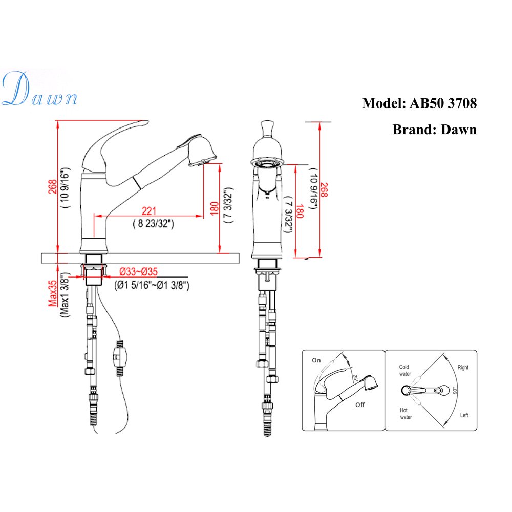AB50 3708C Kitchen Faucet