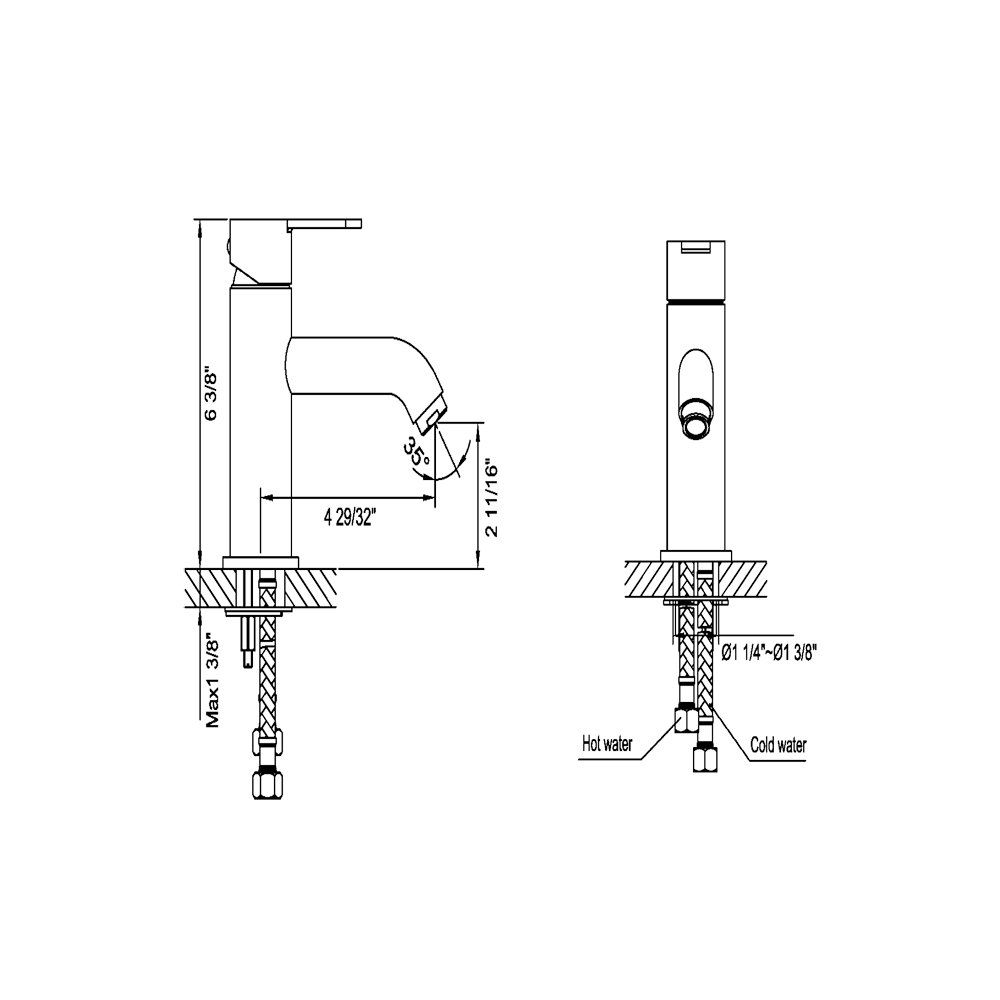 AB67 1540BN Lavatory Faucet