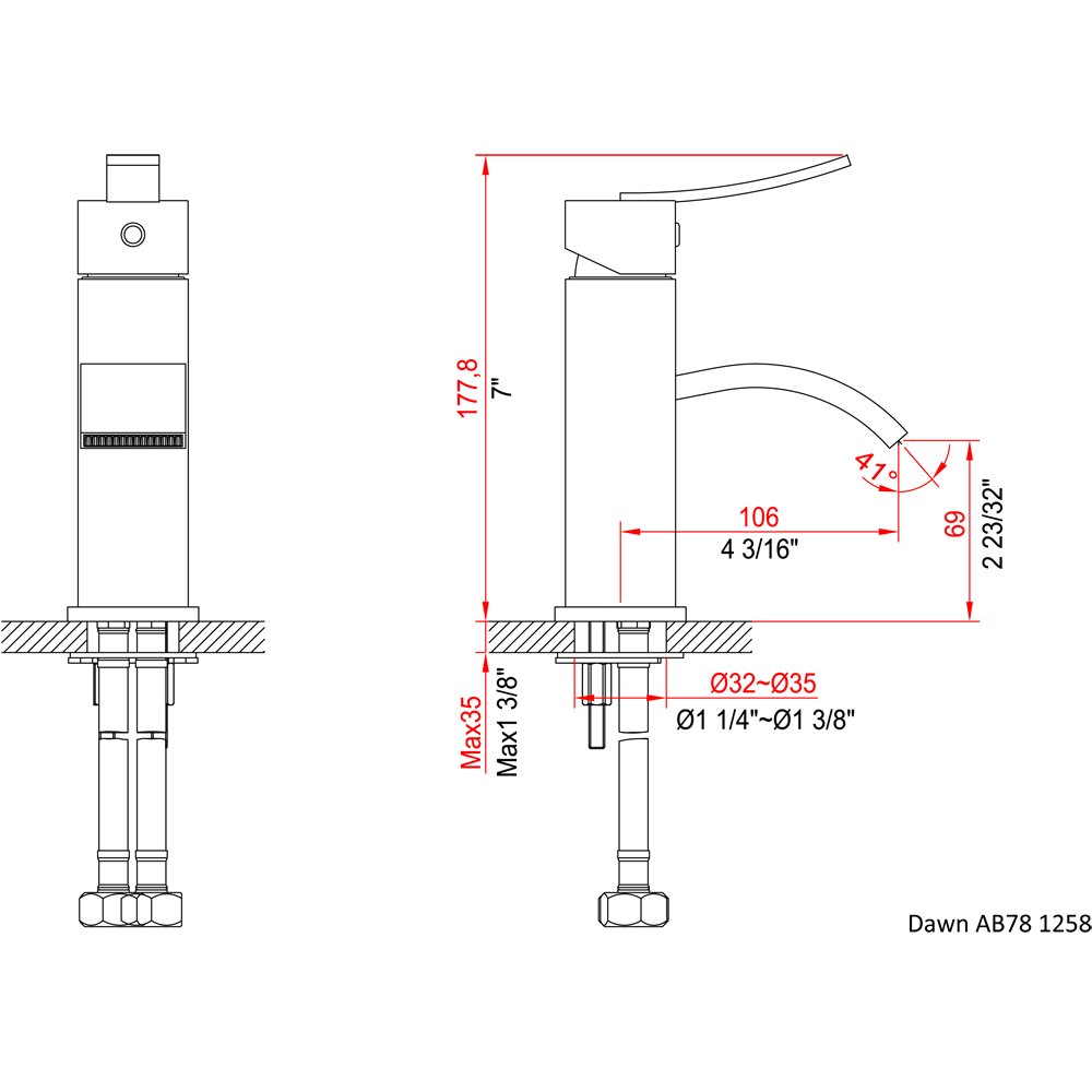 AB78 1258BN Lavatory  Faucet