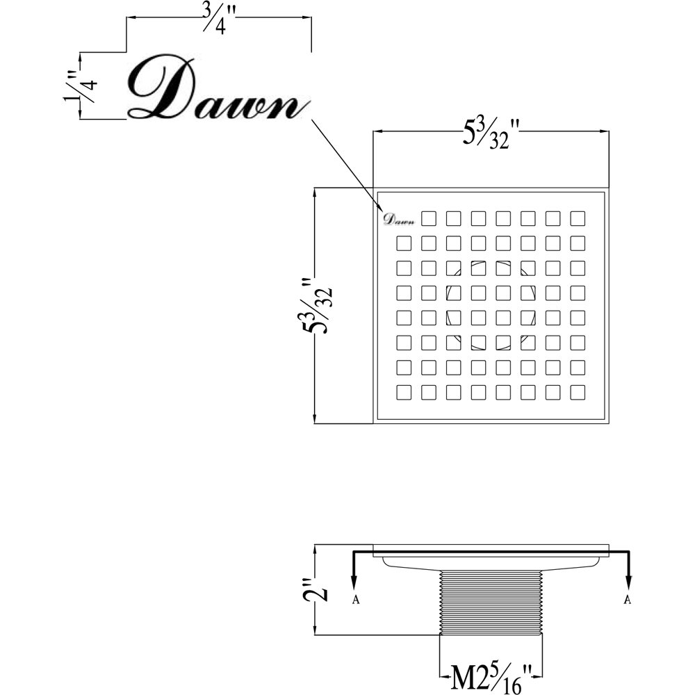 Brisbane River Series 5" SBE050504DBR (screw-in)