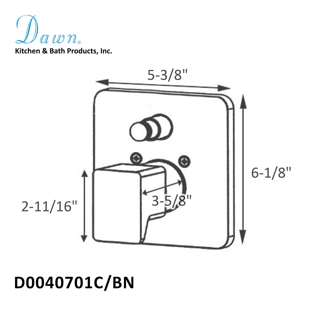 D0040701C Shower Trim