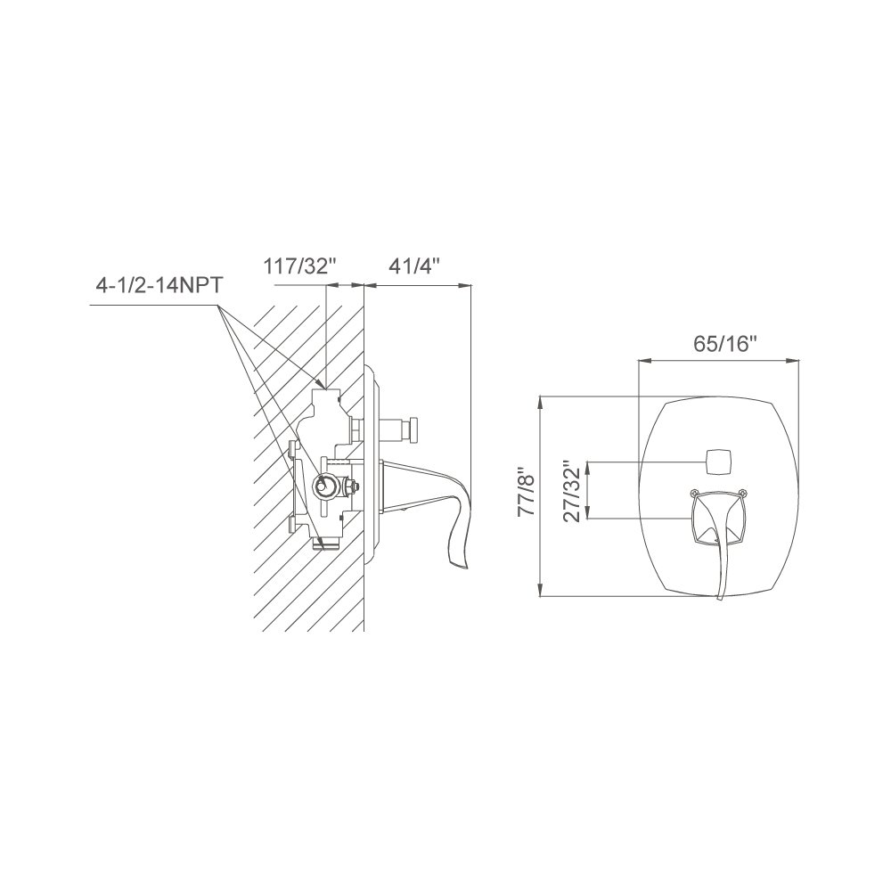 D2230401DBR Shower Trim