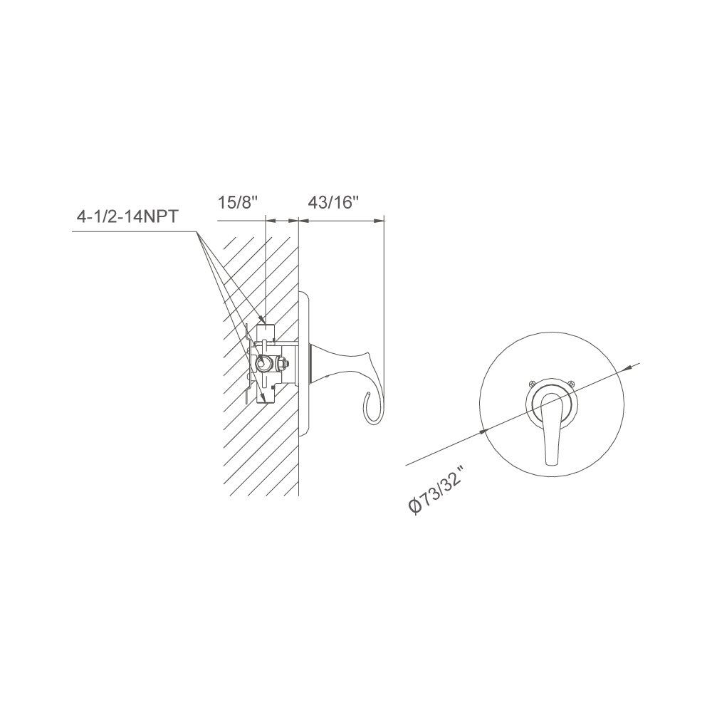 D2230501BN Shower Trim