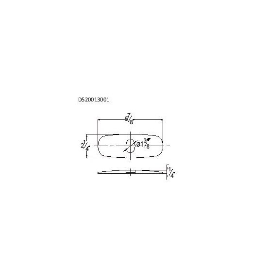 D520013001BN Escutcheon/ Faucet Hole Cover Plate