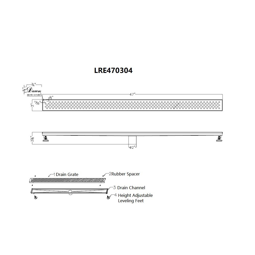 Rhone River Series 47" LRE470304