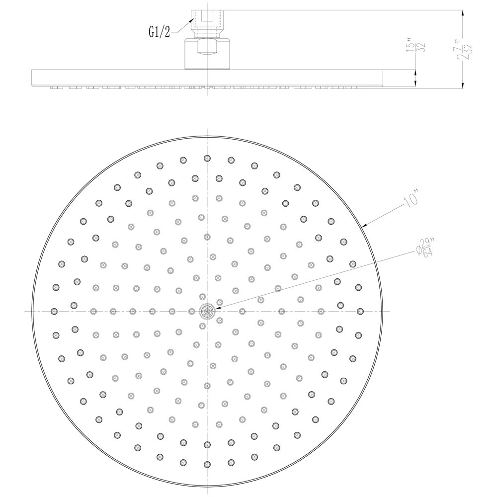 RSS240400-10 Rainhead