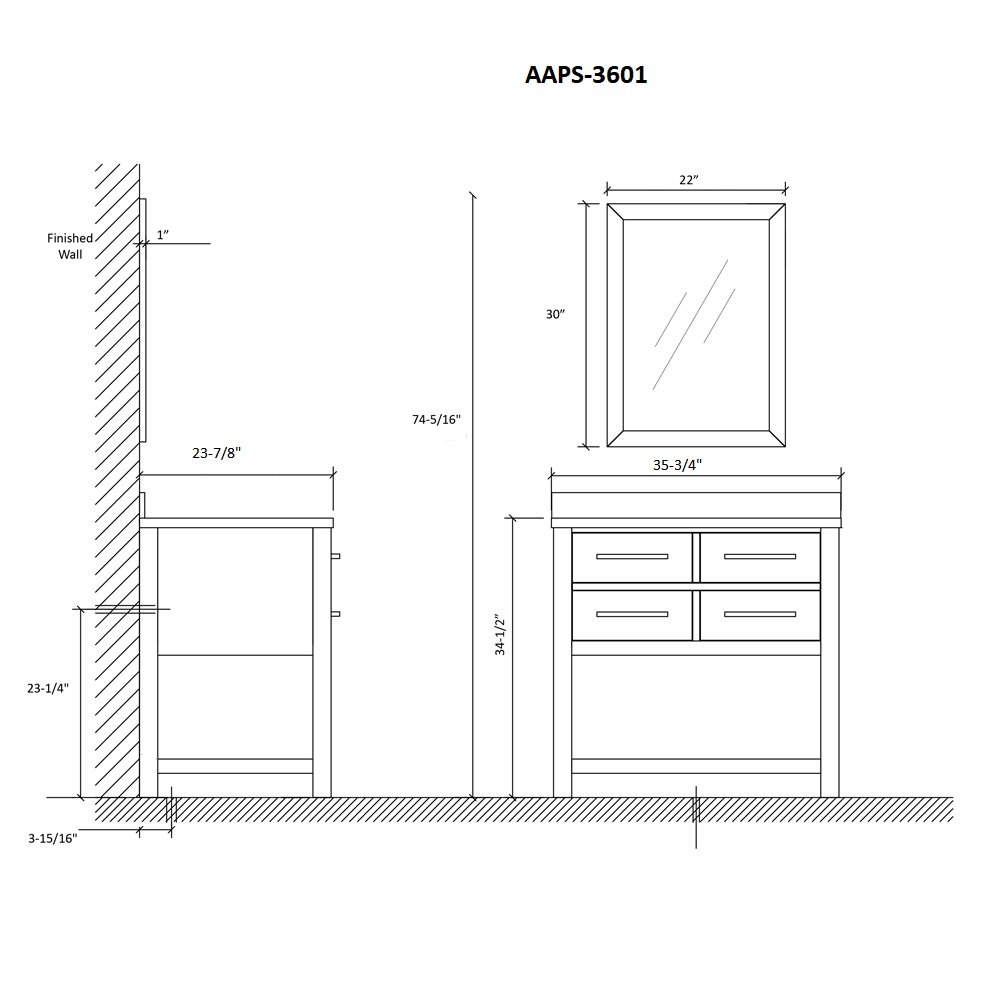 Scottsdale Vanity Set AACS-6001