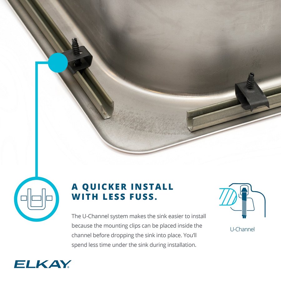 Celebrity® Stainless Steel 33" x 22" x 7" Equal Double Bowl Drop-in Sink