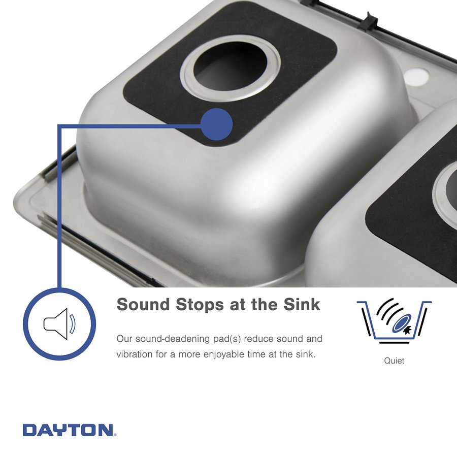 Dayton® Stainless Steel 23-1/2" x 18-1/4" x 8" Single Bowl Undermount Sink