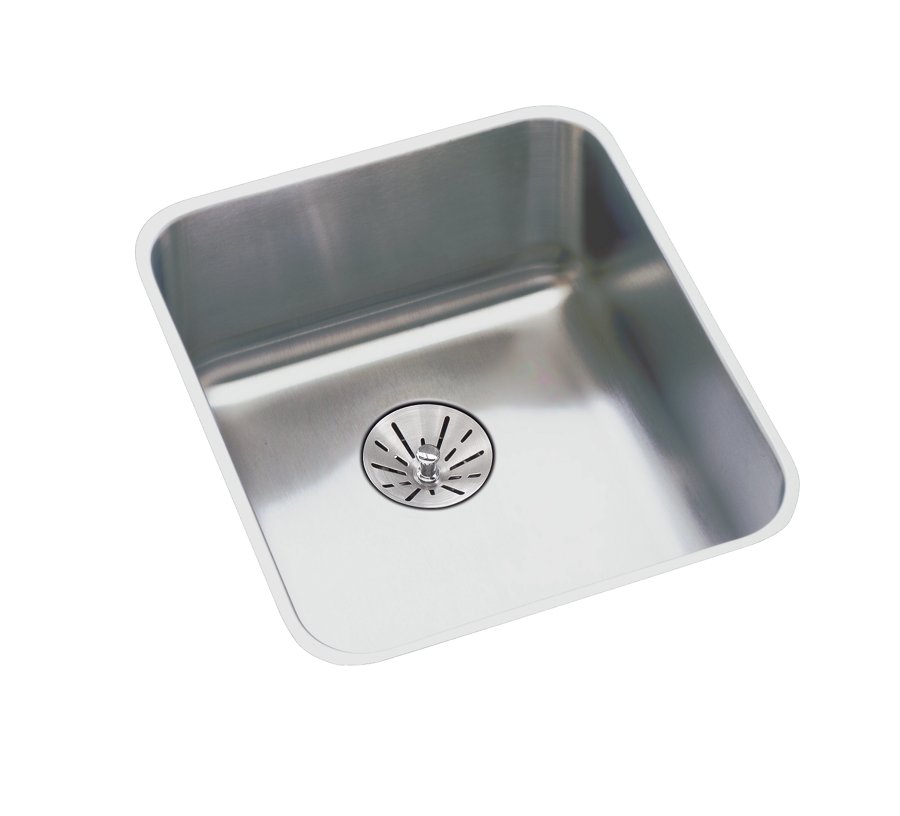 Lustertone® Classic Stainless Steel, 18-1/2" x 18-1/2" x 5-3/8" Single Bowl Undermount ADA Sink w/Perfect Drain®
