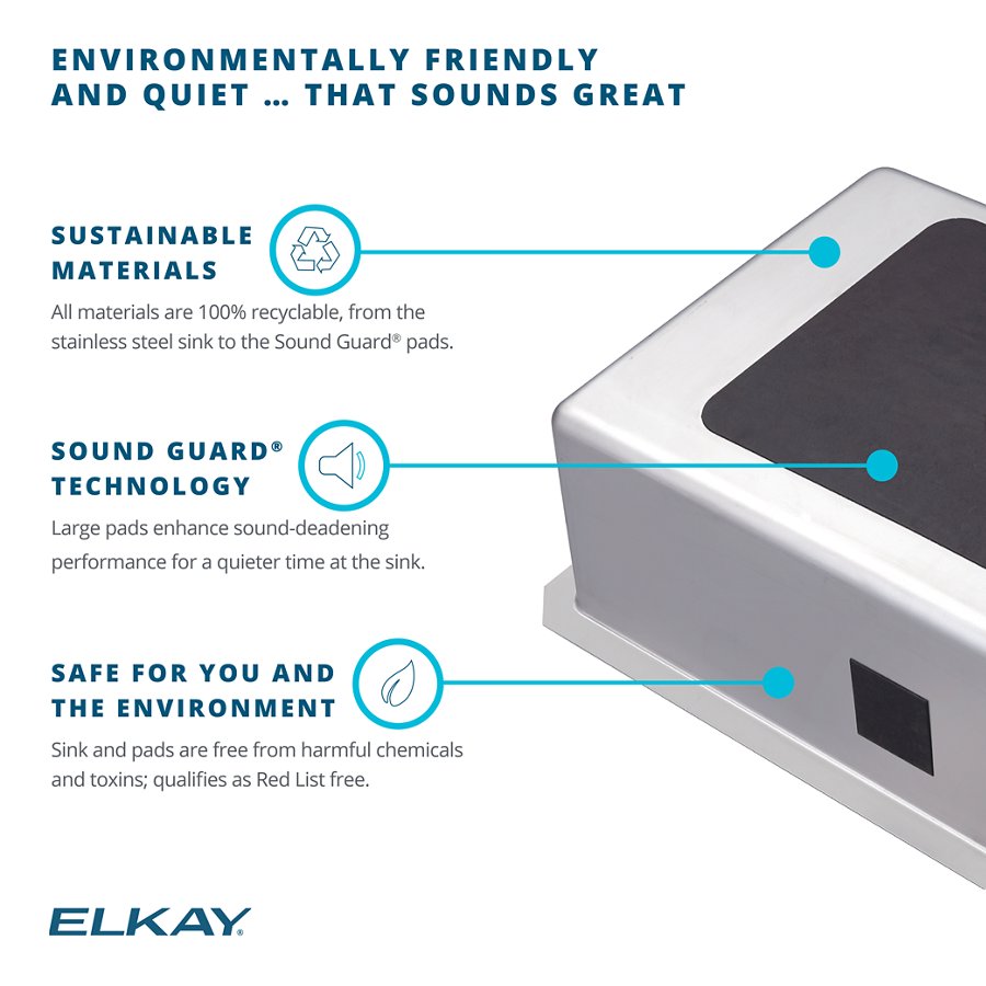 Lustertone® Classic Stainless Steel, 35-3/4" x 18-1/2" x 4-3/8" Equal Double Bowl Undermount ADA Sink