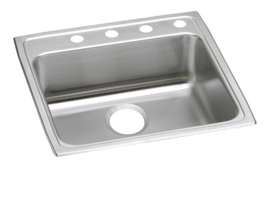 Lustertone® Classic Stainless Steel 22" x 22" x 6" Single Bowl Drop-in ADA Sink